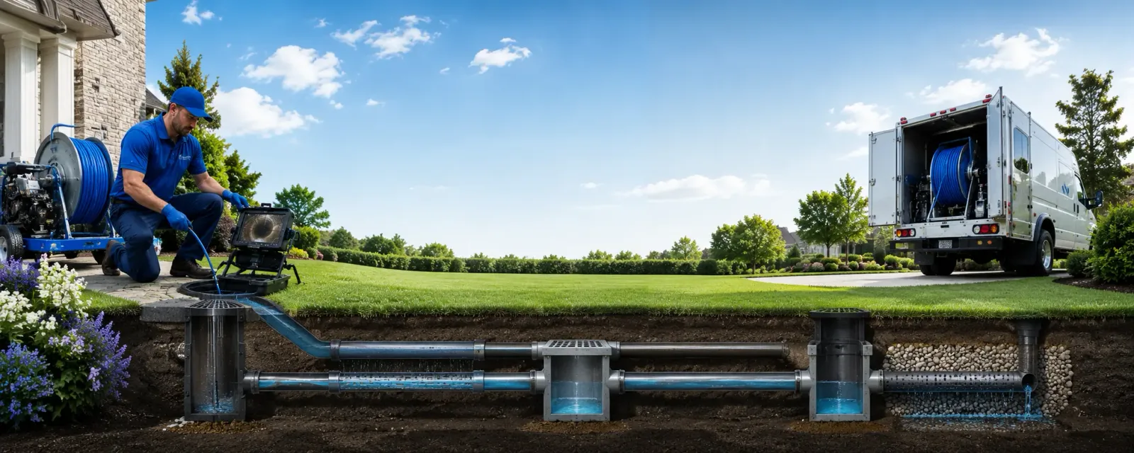 Outdoor drain cleaning information for Davis City, IA